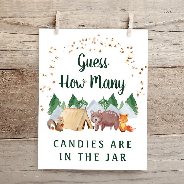 Gissa hur många träddjur, babykläder, spel poster (Skapare uppladdad)