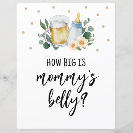 Gissa hur stor Mamma Belly signerar Baby som brinn