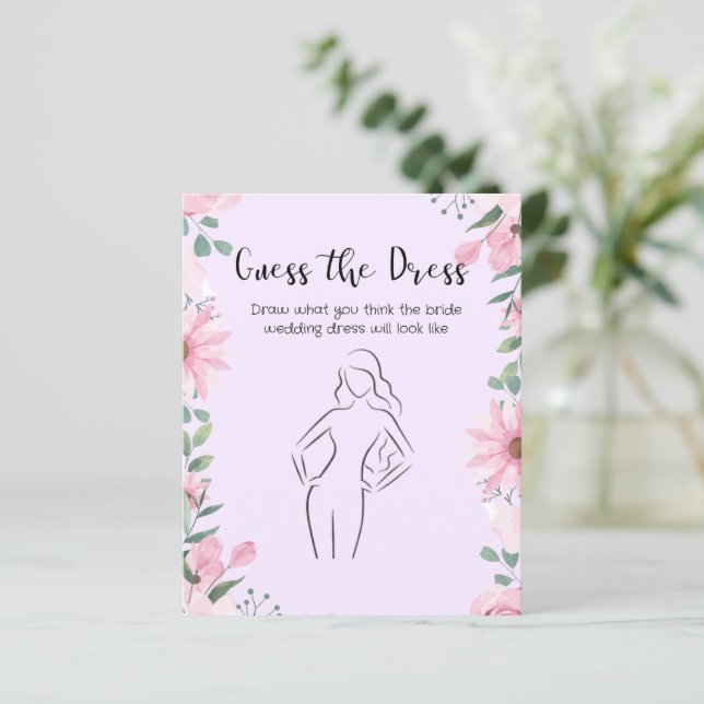 Gissa klänningsspelkortet (Stående Fram)