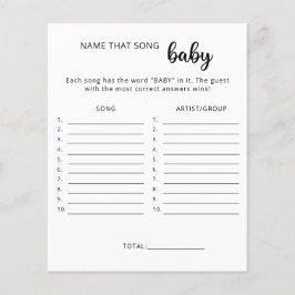 Gissa låten baby shower spel
