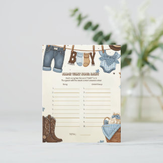 Gissa låten baby shower spel