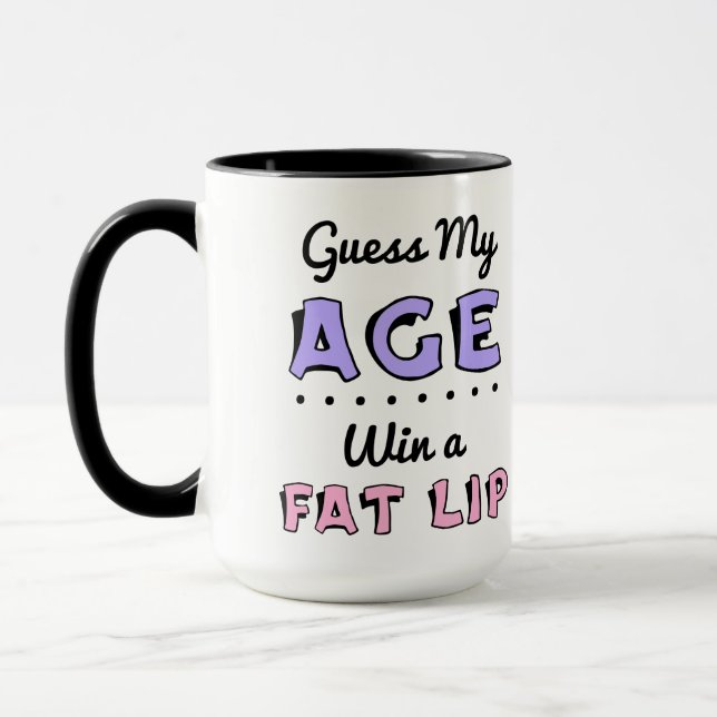 Gissa Min Ålder 4,3 dl Kaffe Mugg (Vänster)