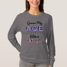 Gissa Min Ålder Dam Långärmad Grundt-Shirt