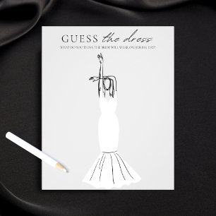 Gissa minimalistspel för Dress Möhippa Flygblad