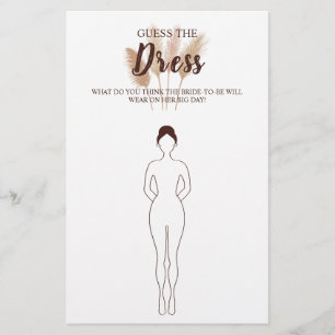 Gissa Möhippan Pampas-spelkort för Dress Pampas Flygblad