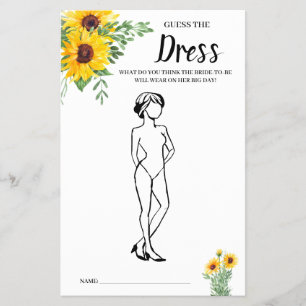 Gissa Möhippans spelkort för Dress-solblommor Flygblad