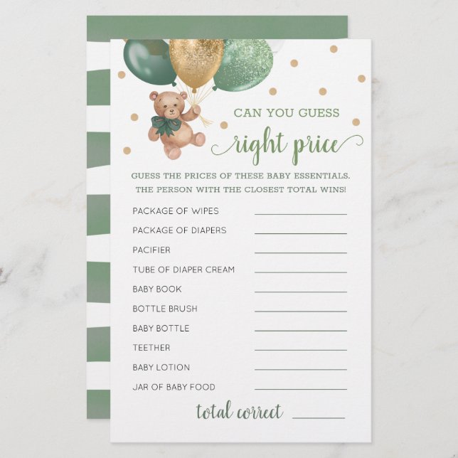 Gissa Nalle för Pris spelbabybabykläder för Höger (Fram/baksida)