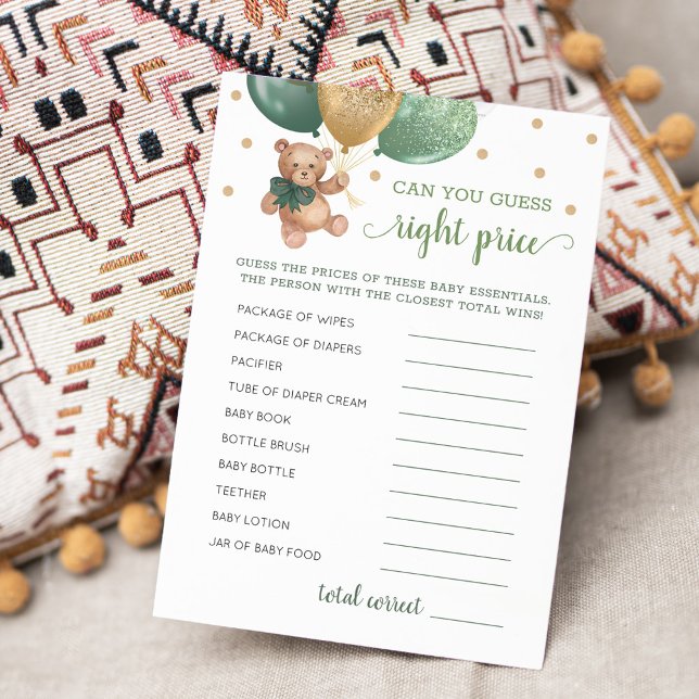 Gissa Nalle för Prist spelbarn för Höger Inbjudningar (Skapare uppladdad)