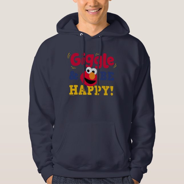 Gissa och var glad Elmo Hoodie (Framsida)