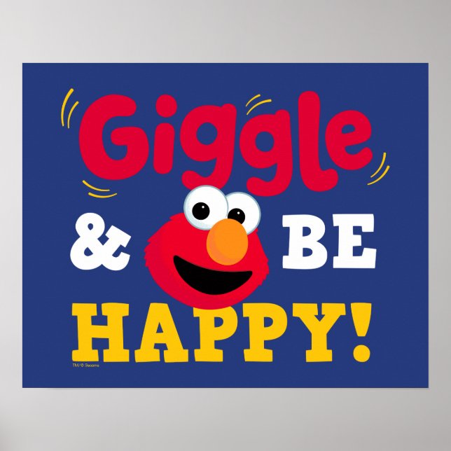 Gissa och var glad Elmo Poster (Framsidan)