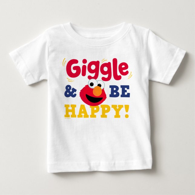 Gissa och var glad Elmo T Shirt (Framsida)