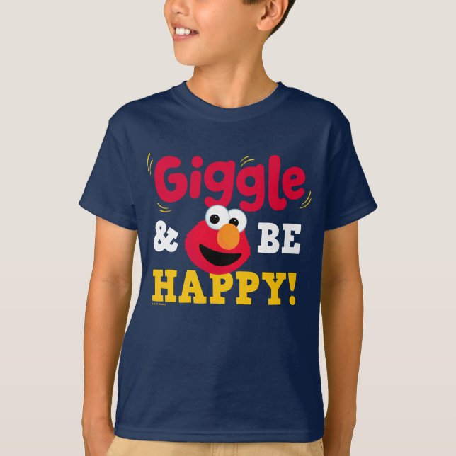 Gissa och var glad Elmo T Shirt (Framsida)