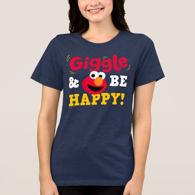 Gissa och var glad Elmo T Shirt (Framsida)