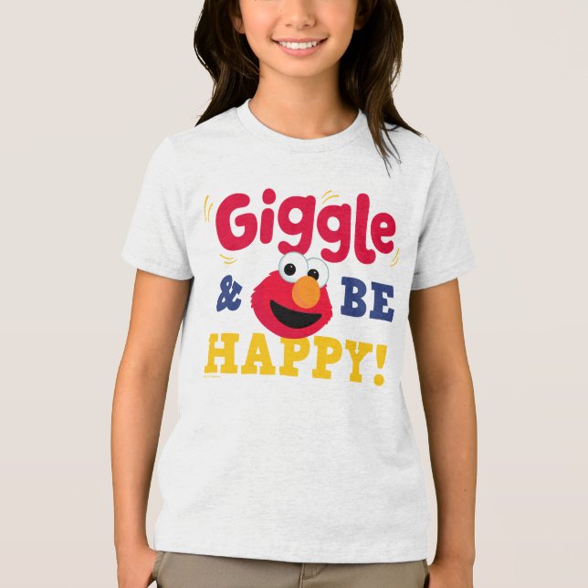 Gissa och var glad Elmo T Shirt (Framsida)