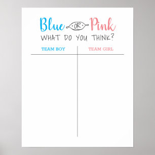 Gissa om Baby Gender Reveal Poster