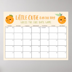 Gissa Orangen Förfallodatum för Little Cutie Baby Poster