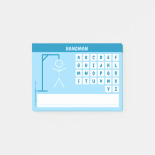 Gissa ordet-leken post-it block