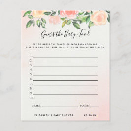 Gissa på babysnack | Baby Shower Lek