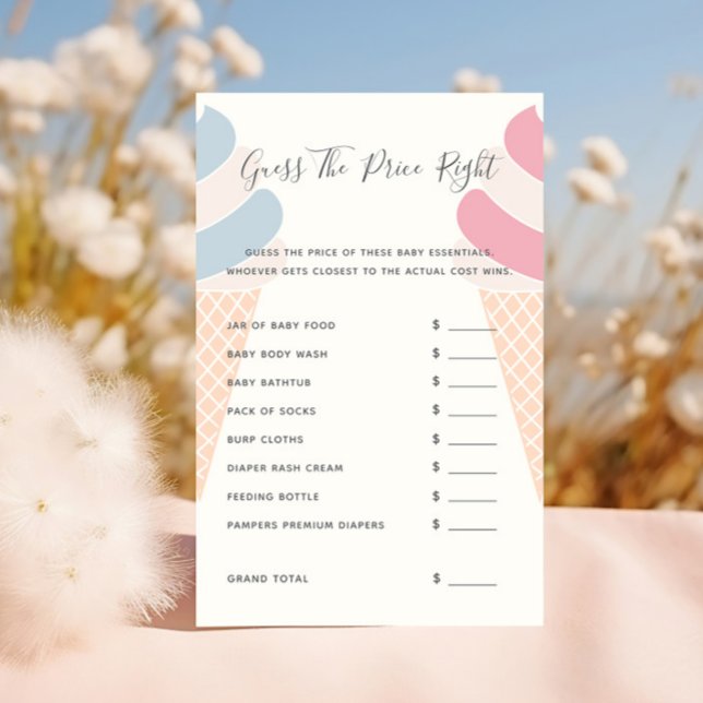 Gissa Pris Spelet Glass Kön Uppgift (Skapare uppladdad)