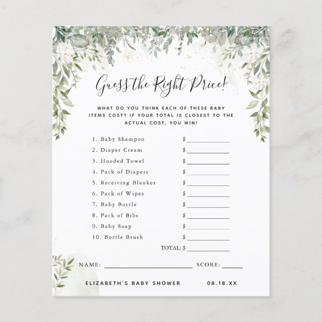 Gissa Prisa | Barnstödsspel (Framsida)