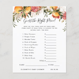 Gissa Priset | Baby Shower Lek