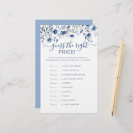 Gissa Prist Blue WildblommBaby Shower-spel