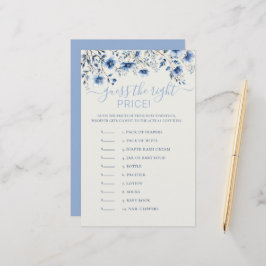 Gissa Prist Blue WildblommBaby Shower-spel