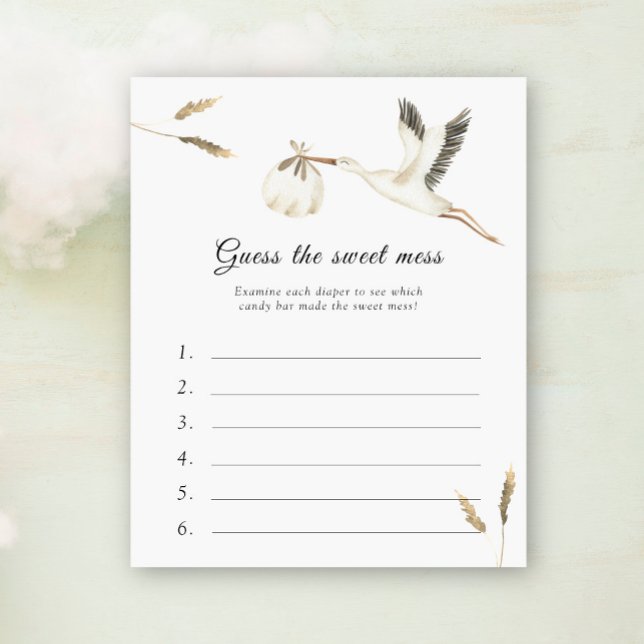 Gissa  - Stork Baby Shower-spel (Skapare uppladdad)