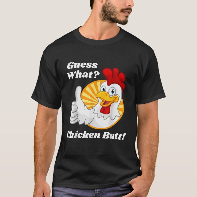 Gissa Superskojet Chicken Butt Funny Classic Jo T Shirt (Framsida)