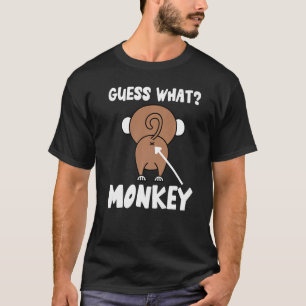 Gissa vad apbutt  Apans rumpa apa skämt T Shirt