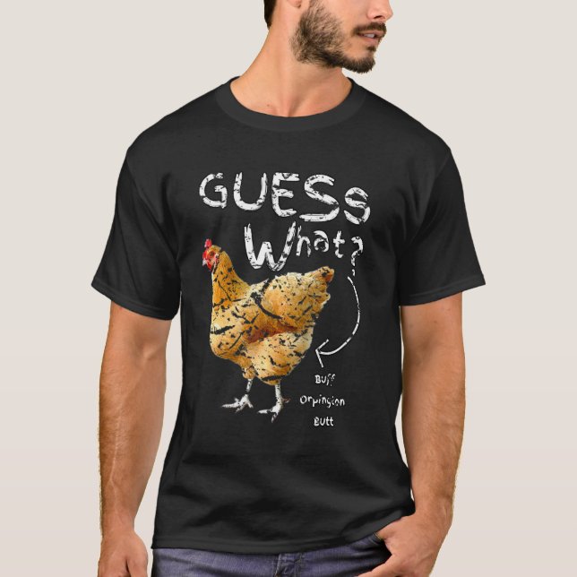Gissa vad Buff Orpington-knapp är T Shirt (Framsida)