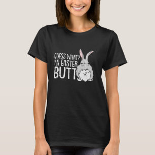 Gissa vad Bunny Butt Glad påsk Funny Rabbit T Shirt