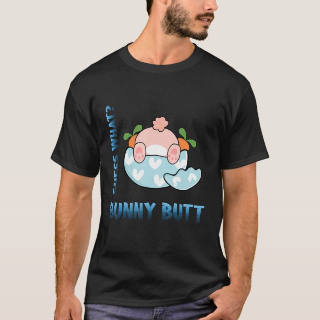 Gissa vad Bunny Butt Rabbit Sarcastic Joke T Shirt (Framsida)
