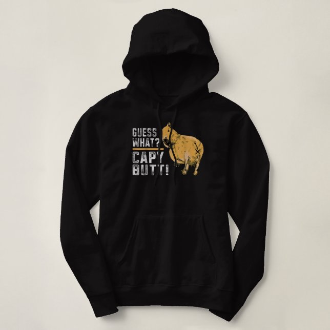 Gissa vad Capy Butt Capybara Funny Capibara T Shirt (Design framsida)