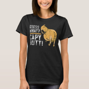 Gissa vad Capy Butt Capybara Funny Capibara T Shirt