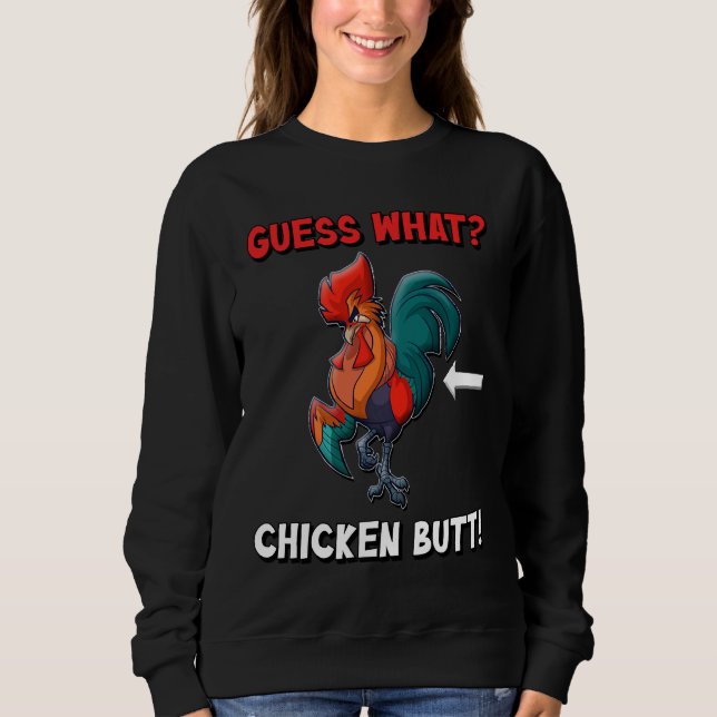 Gissa vad Chicken Butt Loely 85 T Shirt (Framsida)