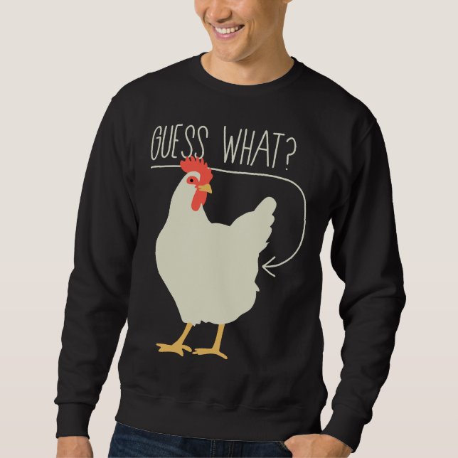 Gissa vad Chicken har 706. Lång Ärmad Tröja (Framsida)