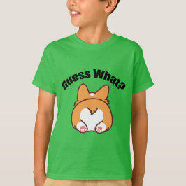 Gissa vad Corgi Butt Humor Kids T Shirt