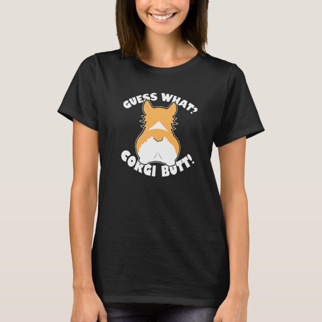 Gissa Vad Corgis Baktill  1 T Shirt (Framsida)