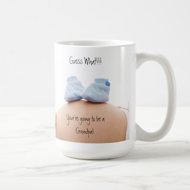Gissa vad! Graviditetsannonseringsmugg Kaffemugg (Höger)