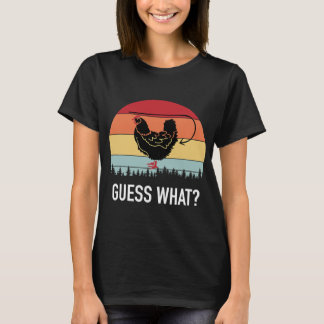 Gissa vad Hen Chicken Butt Funny T Shirt