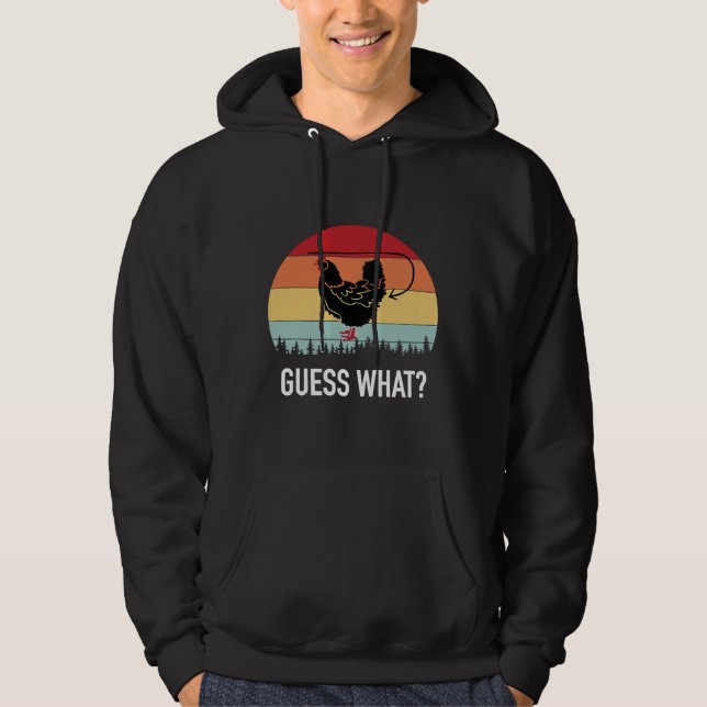 Gissa vad Hen Chicken Butt Hoodie (Framsida)