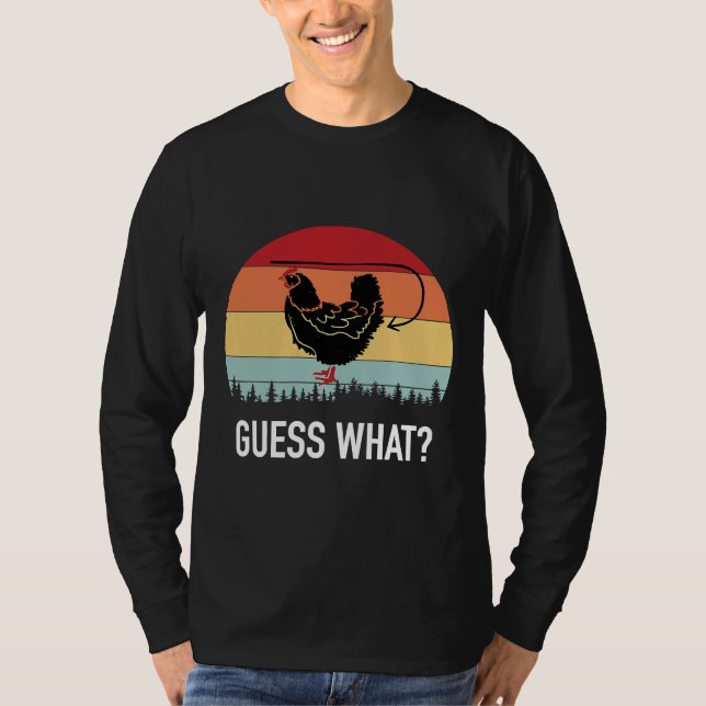 Gissa vad Hen Chicken Butt T Shirt (Framsida)