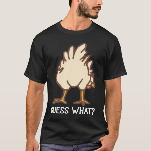 Gissa Vad Hönan Hakan  Höns T Shirt (Framsida)