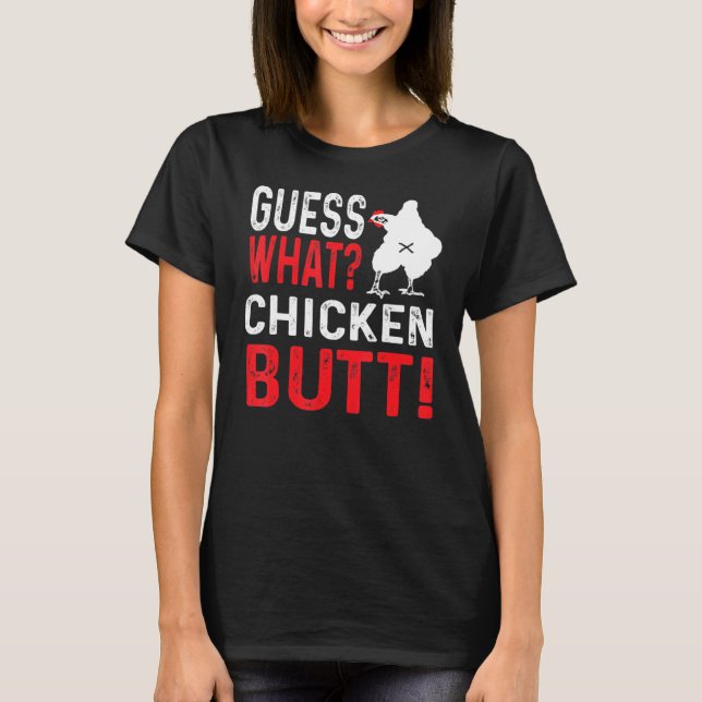 Gissa Vad Höns Baksida 2 T Shirt (Framsida)