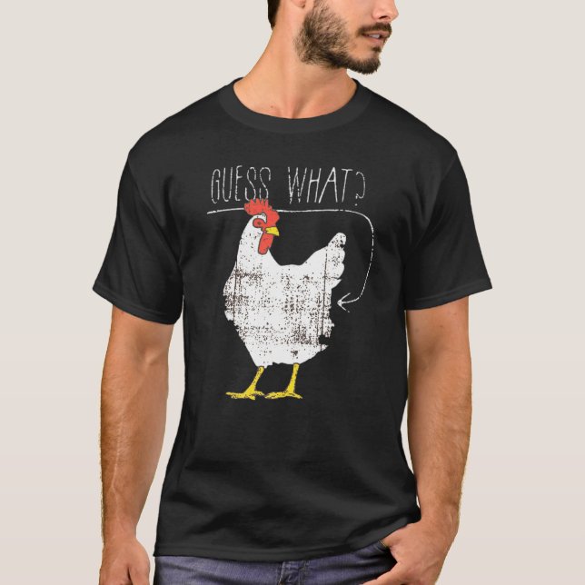Gissa Vad Höns Baksida Grafik T Shirt (Framsida)