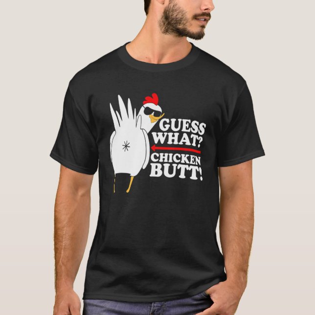 Gissa Vad Höns Men T Shirt (Framsida)