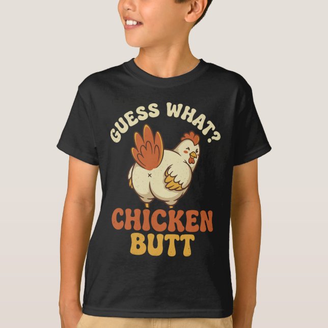 Gissa Vad Hönsets Rumpa _8  T Shirt (Framsida)