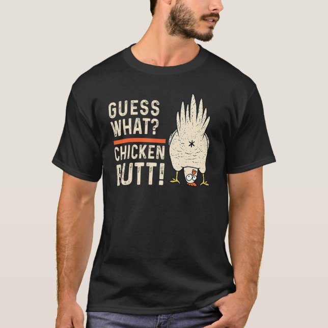Gissa Vad Hönsfötter  Kyckling T Shirt (Framsida)