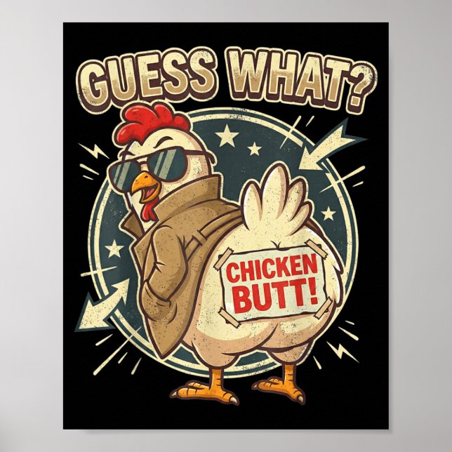 Gissa Vad Hönsfötter  Poster (Framsidan)